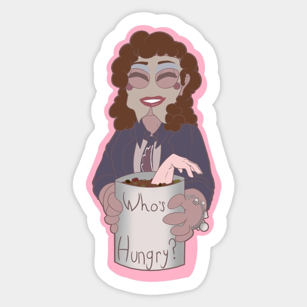 Who's Hungry? Sticker by RaeRaeven